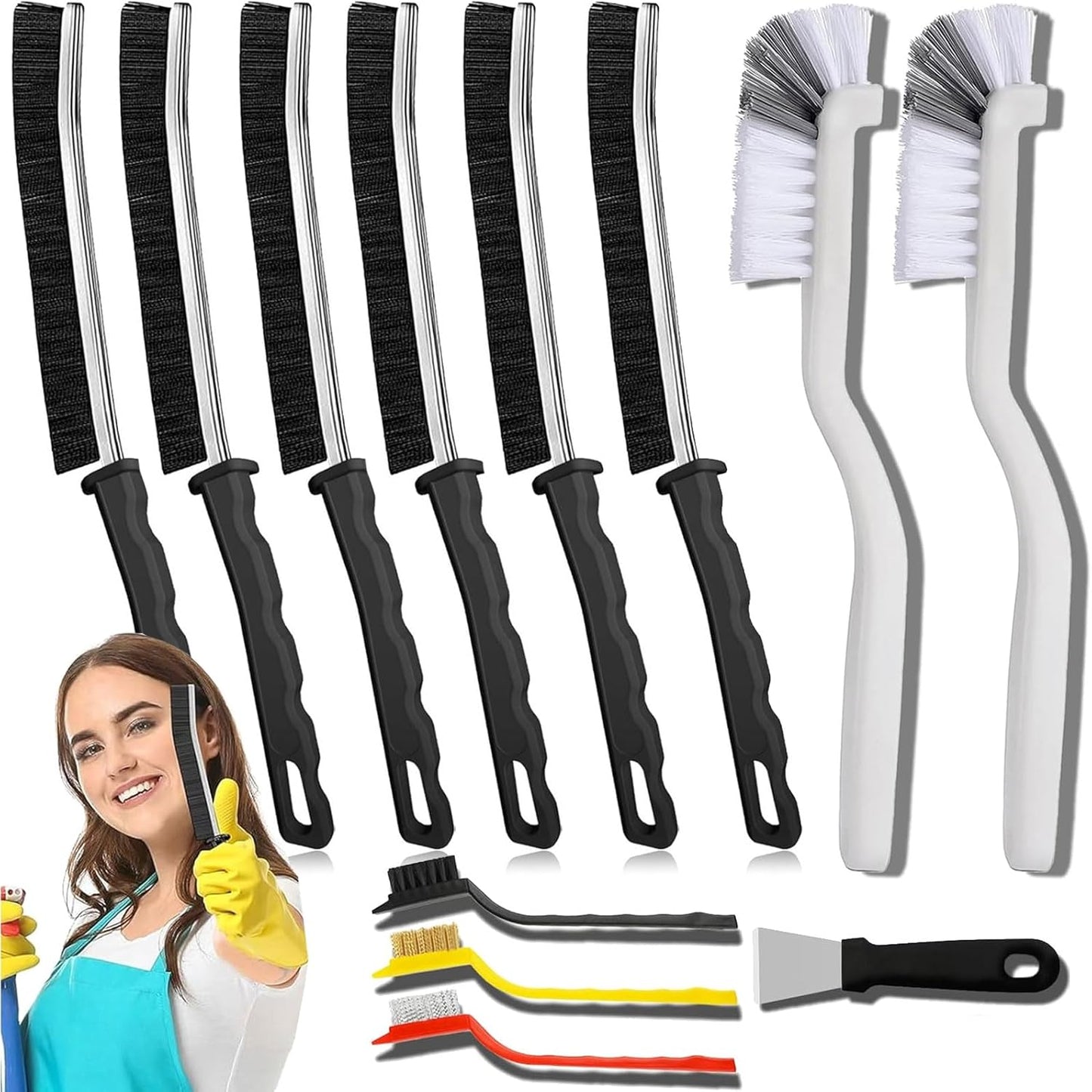 Crevice-Cleaning-Brush,-Multi-Purpose-Hard-Bristle-Brushes-for-Deep-Cleaning-Kitchen,-Bathroom,-Grout,-Sink,-Cup,-930