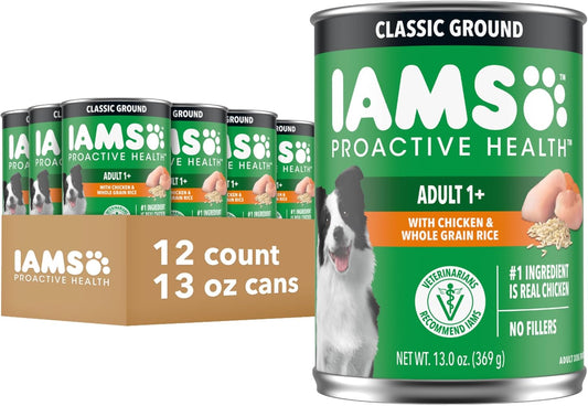 IAMS-Proactive-Health-Wet-Dog-Food,-Adult-Wet-Dog-Food-Multipack-Ground-Dinner,-2483