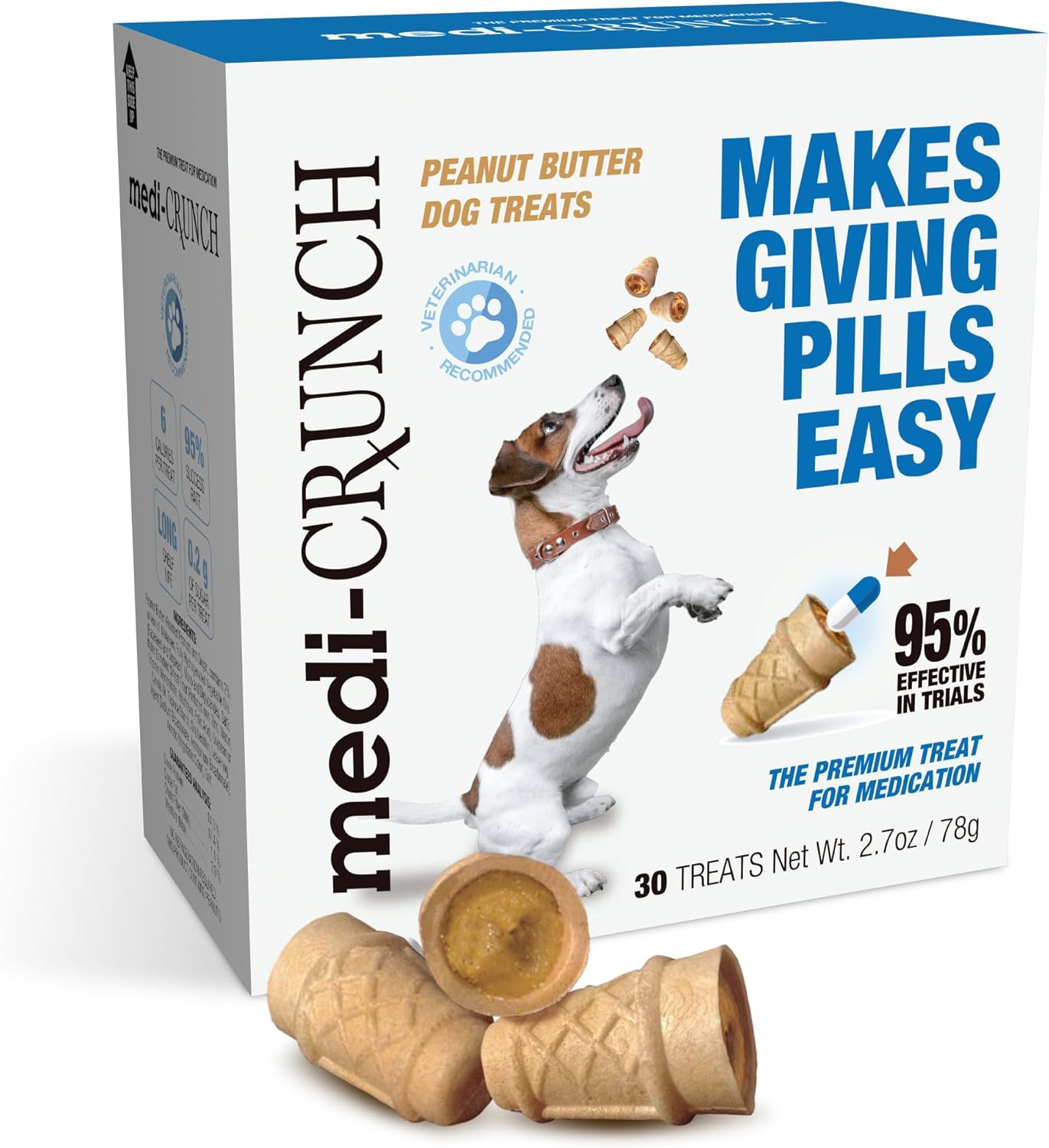 Medi-Crunch-Pill-Pouches-for-Dogs,-Peanut-Butter-Dog-Pill-Treats-for-&-2327