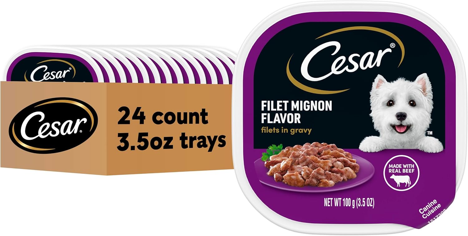 Cesar-Filets-in-Gravy,-Adult-Wet-Dog-Food,-Filet-Mignon-Flavor,-Wet-Food-2230