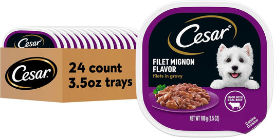 Cesar-Filets-in-Gravy,-Adult-Wet-Dog-Food,-Filet-Mignon-Flavor,-Wet-Food-2230