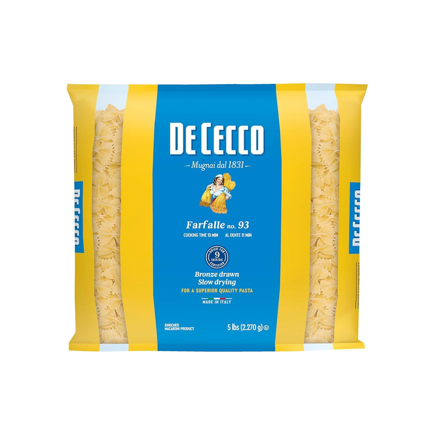 De-Cecco-Semolina-Pasta,-Farfalle,-5-Pound---572