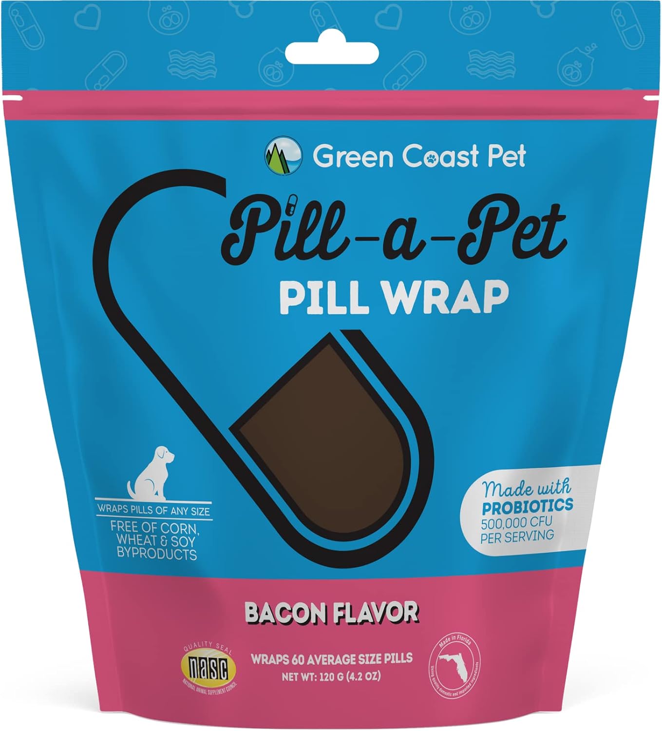 Pill-a-Pet-Pill-Wrap-for-Dogs-Bacon-Flavor-|-1802