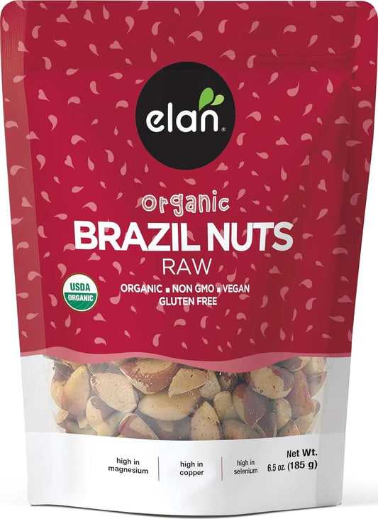 Elan-Organic-Raw-Brazil-Nuts,-6.5-oz,-Whole-Nuts,-No-Shell,--Non-GMO,-Vegan,-Gluten-Free,-Healthy-2154