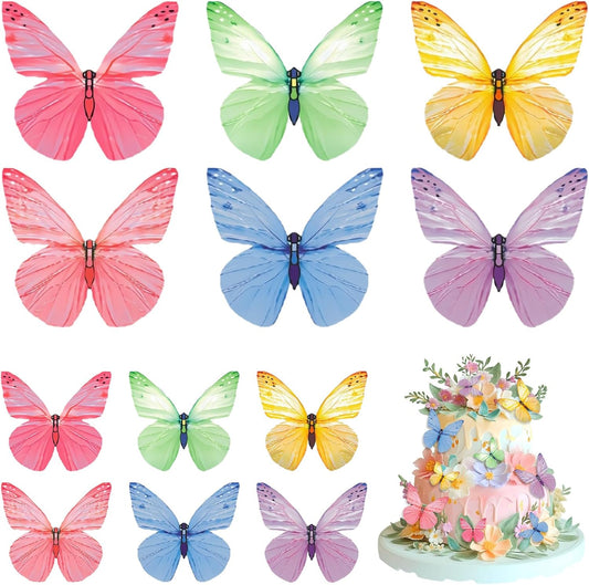 HRXMS-Butterfly-Cupcake-Toppers-72Pcs-Edible-Cake-Decorations,-6-Colors,-Wafer-Paper-for-Weddings-942