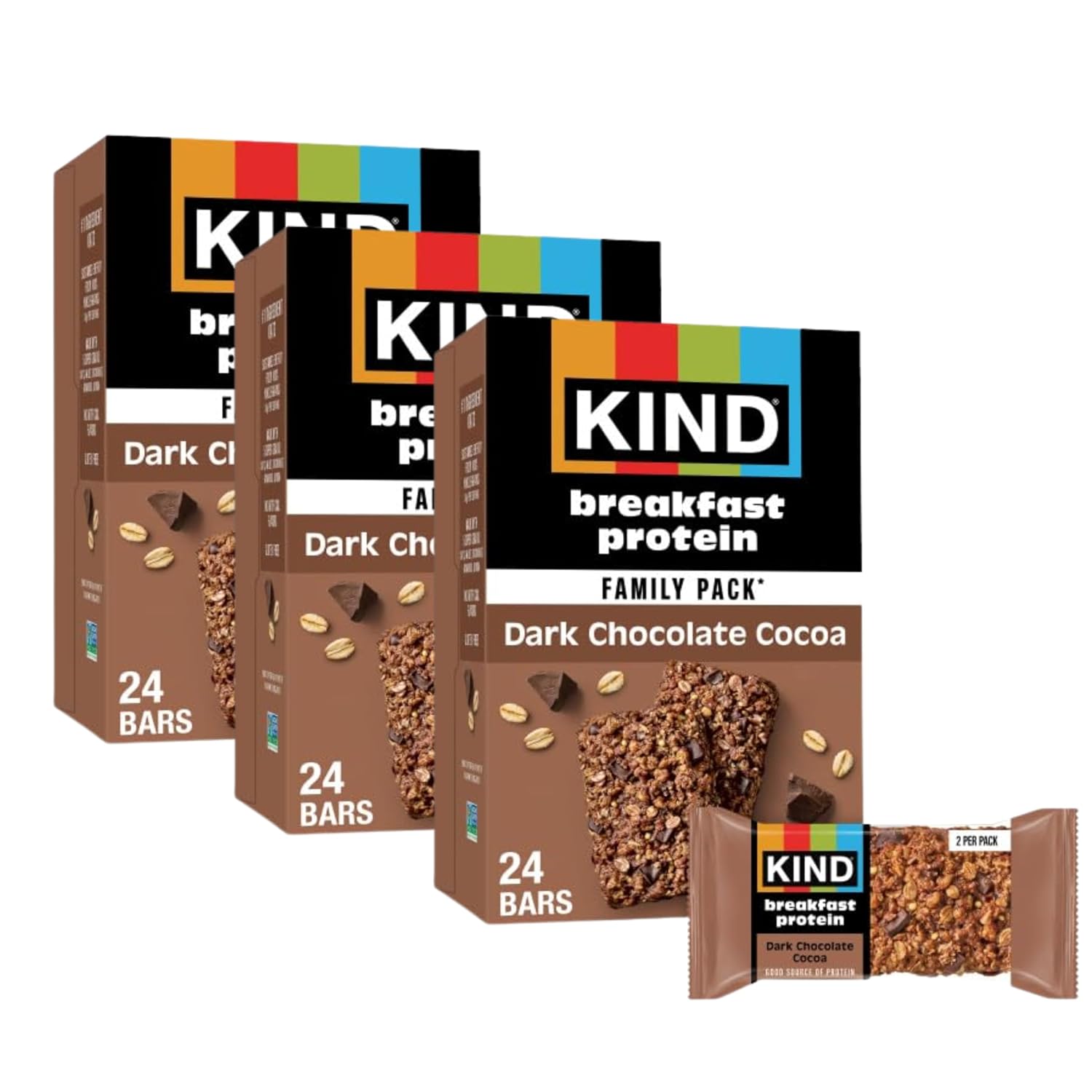 KIND-Breakfast-Protein-Bars,-Dark-Chocolate-Cocoa,-8g-Protein,-36-ct--|-Perfect-for-mornings:-1156