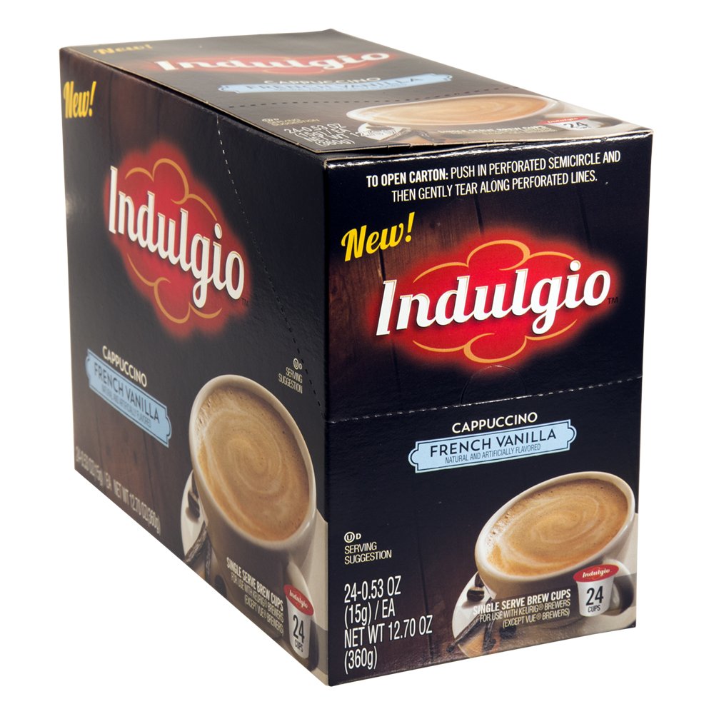 Indulgio-Capuchino-de-vainilla-francesa-para-cafeteras-Keurig-K-Cup,-24-unidades-con11