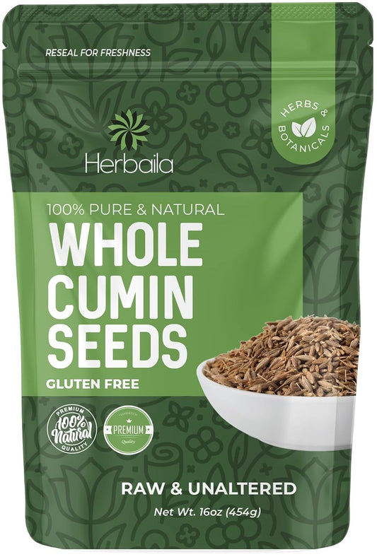 Herbaila-Cumin-Seeds-Whole-16oz,-Cumin-Seasoning,-Jeera-Cumin-Seeds,-Excellent-Flavor,-219