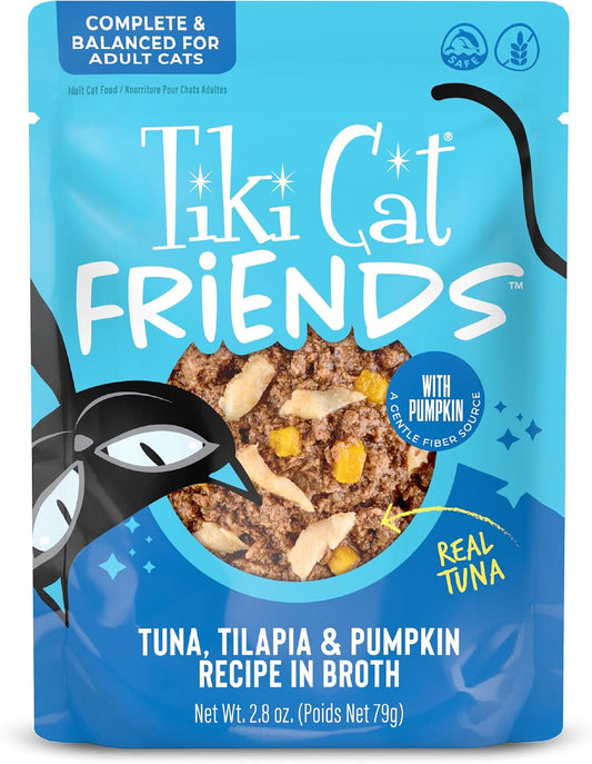 Tiki-Cat-Friends-Wet-Cat-Food,-Tuna,-Tilapia-&-Pumpkin,-2.8-oz.-Pouch-69