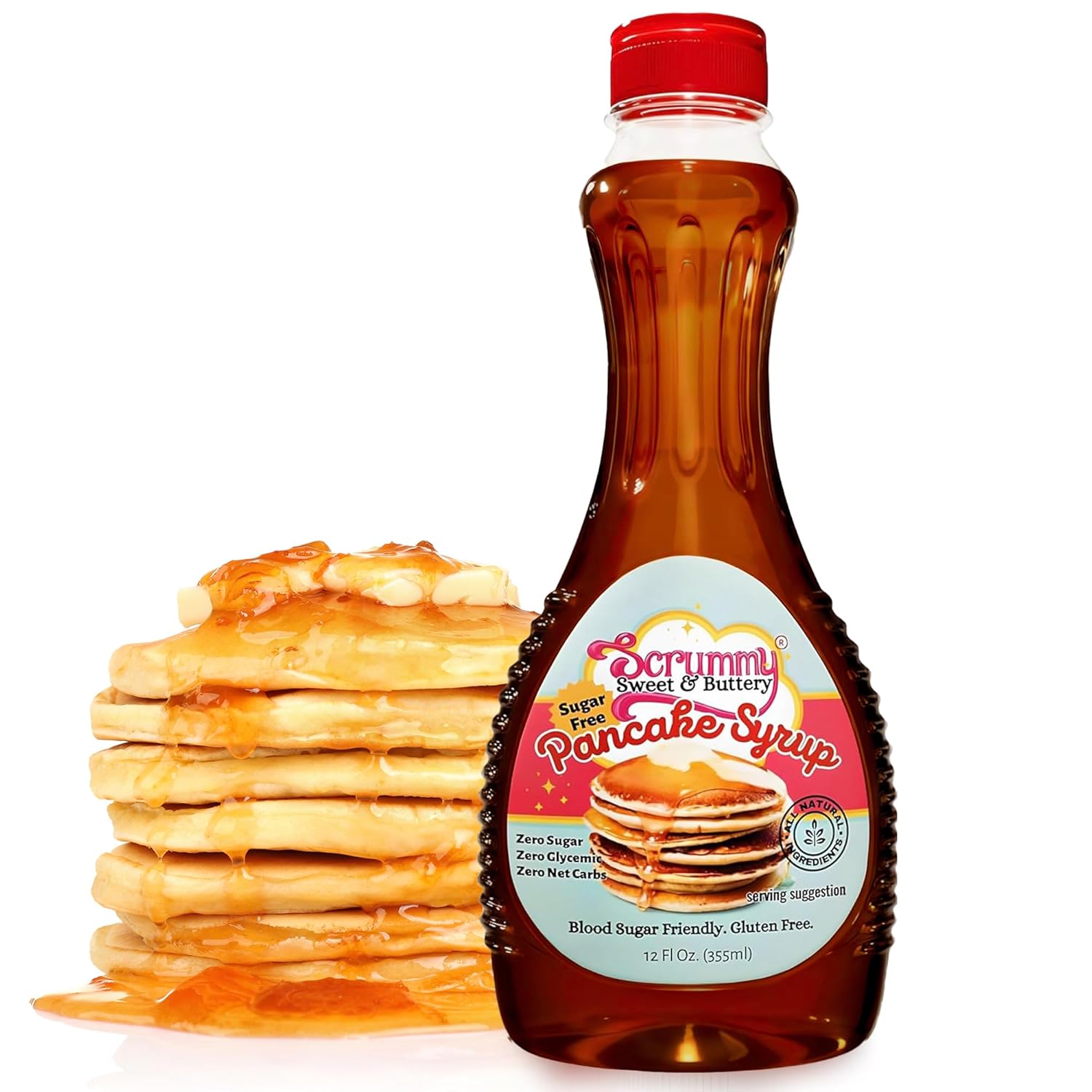 Scrummy-Pancake-Syrup,-Sweet-&-Buttery-Sugar-Free-Syrup-for-Pancakes,-Waffles-More,-Sugar,-1654