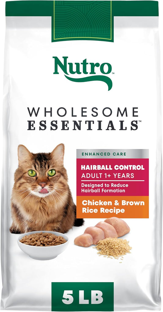 Nutro-Wholesome-Essentials-Hairball-Control-Cat-Food-Dry-Chicken-&-Brown-Recipe,-lb.--1298