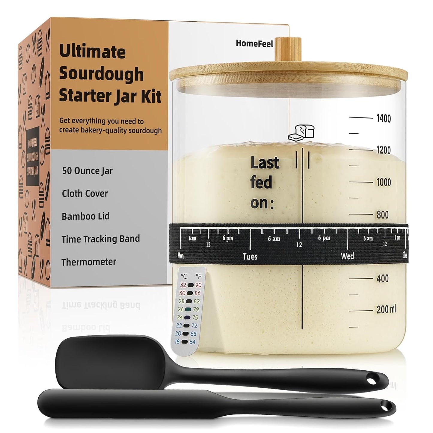 HomeFeel-Premium-Sourdough-Starter-Jar---50-oz-Large-Glass-Jar-with-Lid,-Cover,-2291