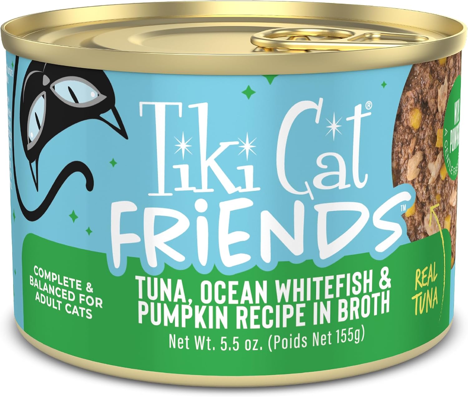 Tiki-Cat-Aloha-Friends-Wet-Cat-Food,-Tuna,-Ocean-Whitefish-&-Pumpkin,-5.5-707