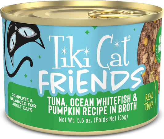Tiki-Cat-Aloha-Friends-Wet-Cat-Food,-Tuna,-Ocean-Whitefish-&-Pumpkin,-5.5-707