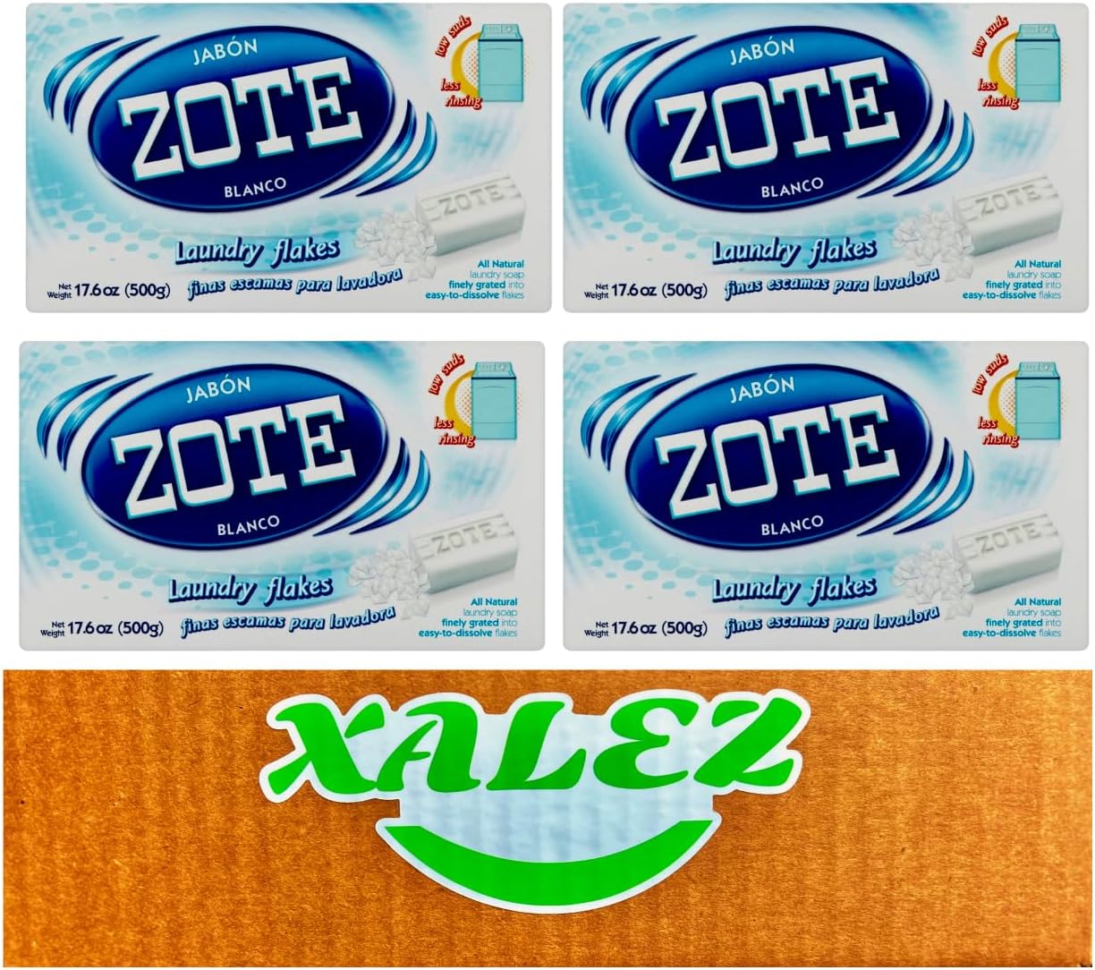 (4-PACK)-Jabon-Zote-Laundry-Flakes-+-XALEZ-TM-Gift-2165