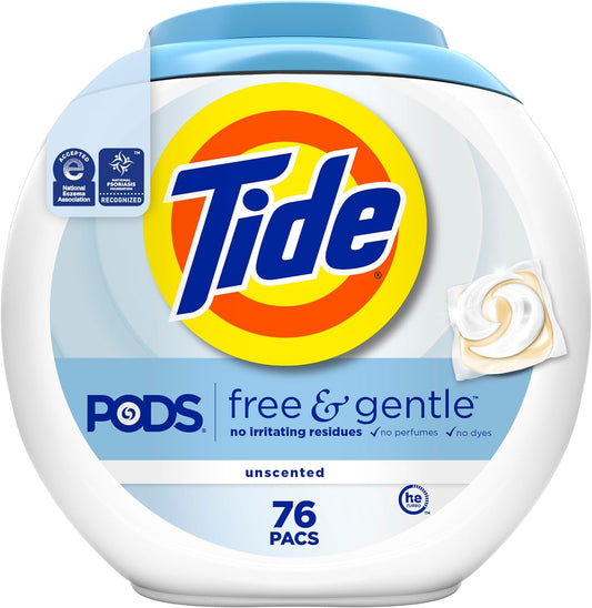 Tide-PODS-Free-&-Gentle-Liquid-Laundry-Detergent-Pacs,-76-4141