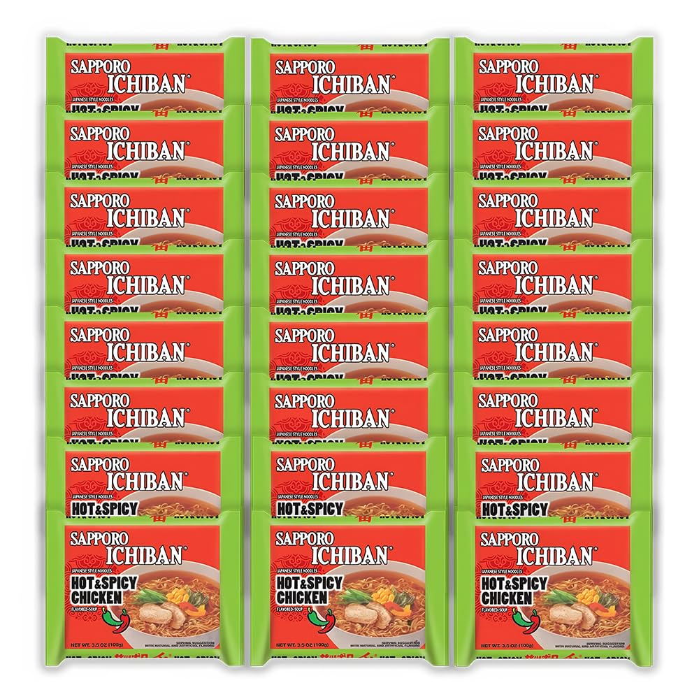 [SAPPORO-ICHIBAN]-Fideos-Ramen,-sabor-a-pollo-picante-y-picante,--fideos-220