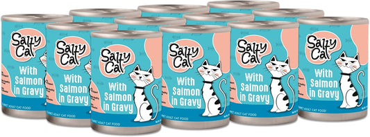 Salty-Cat-Wet-Food-for-Cats-With-Salmon-Cuts-in-Gravy---Pack-Large160