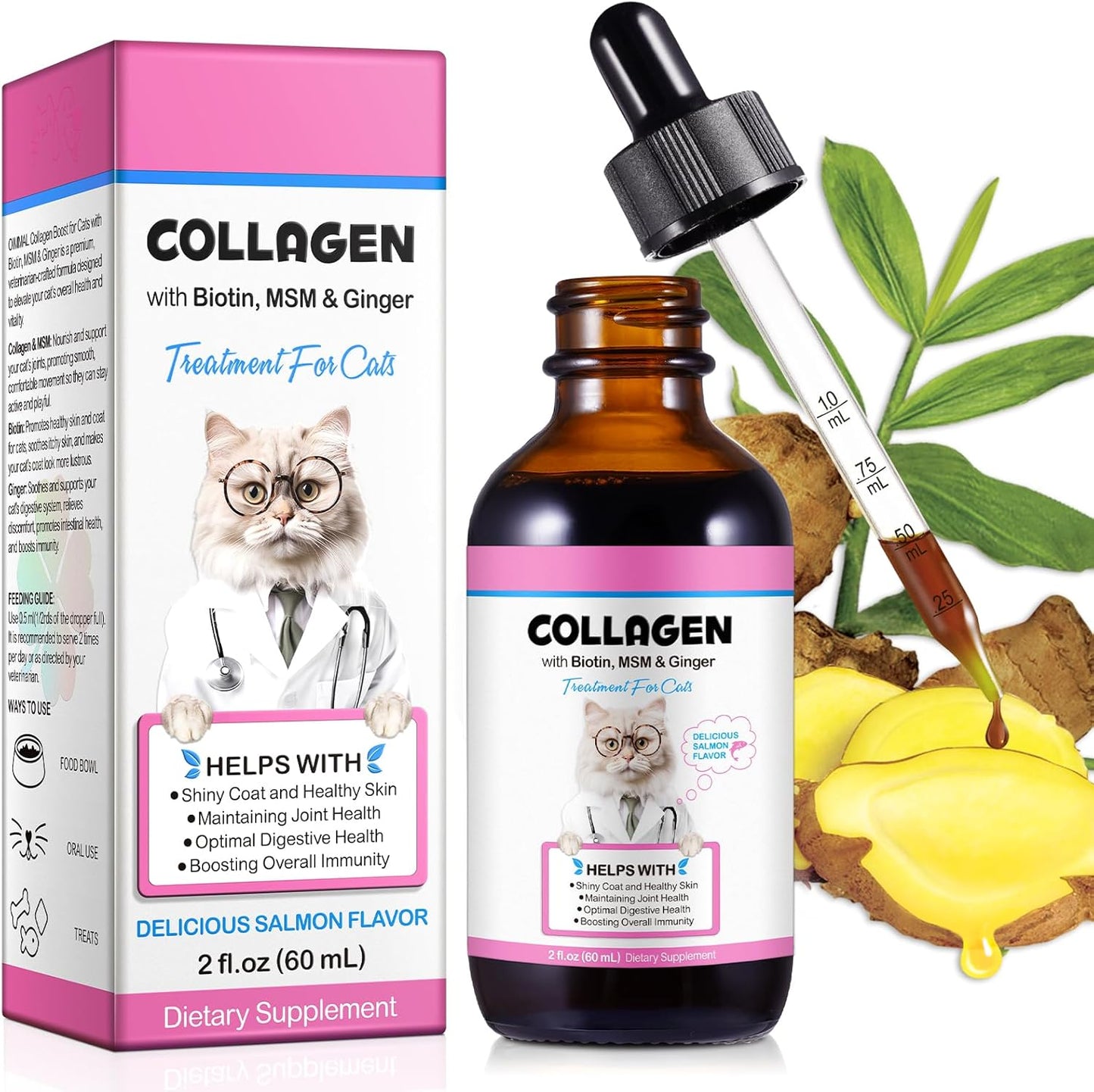 Collagen-for-Cats,-Cat-Collagen-Liquid-Drops-for-Cats-with-Biotin,-MSM-&-1355