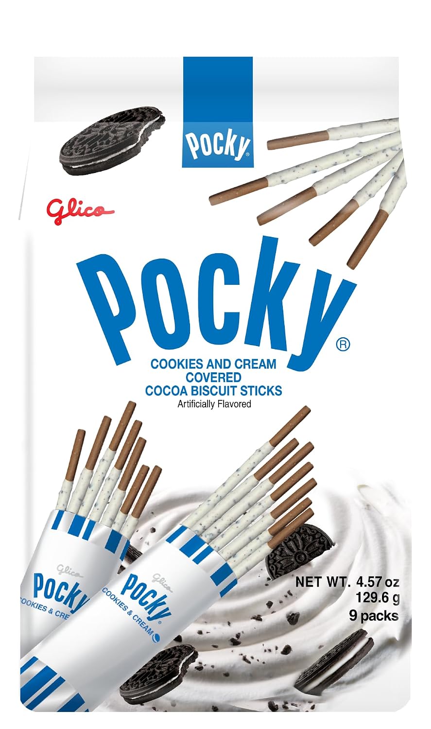 Glico-Pocky-Cookie-&-Cream-9-Pack,-5.4-Oz--------709