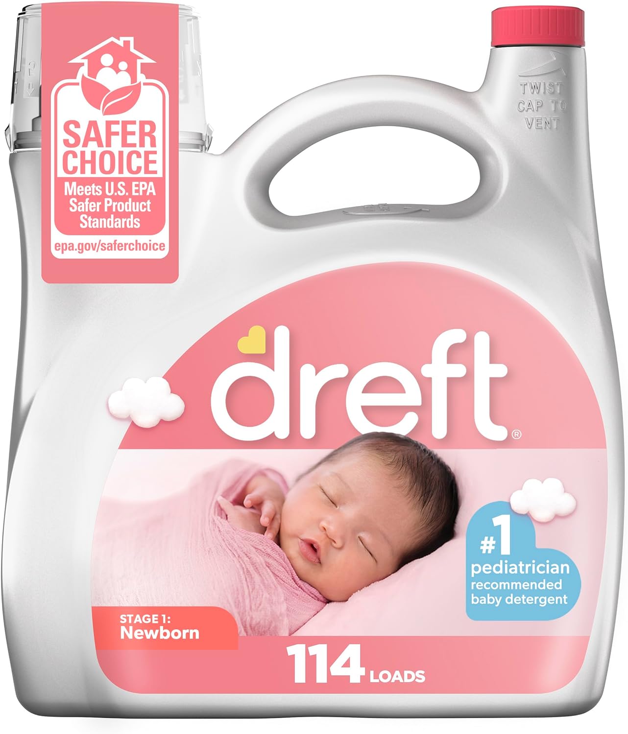 Dreft-Stage-1-Newborn-Baby-Laundry-Detergent-Liquid,-HE-Compatible,-4137