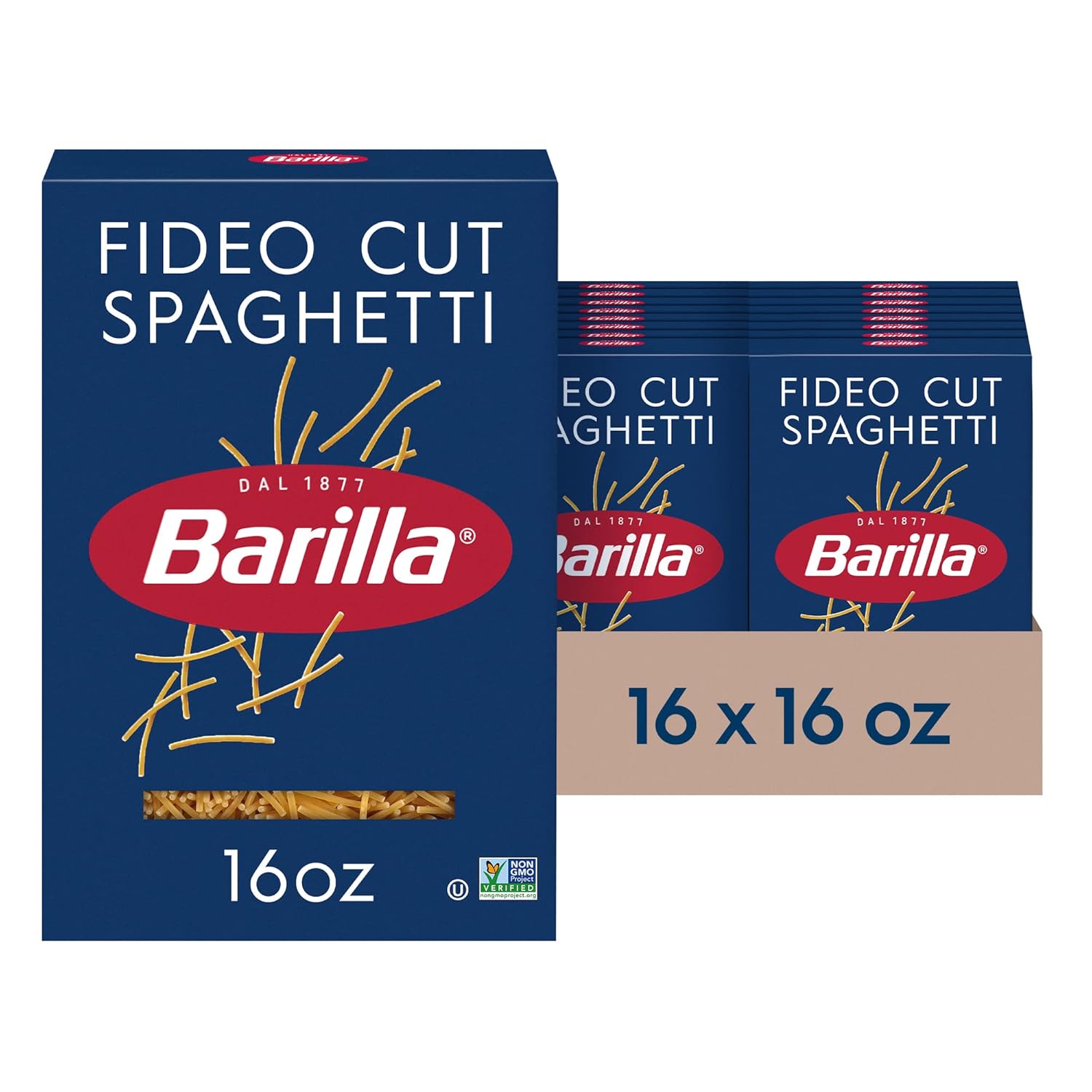 Barilla-Fideo-Cut-Spaghetti-Pasta,-16-oz.-Box-(Pack-16)-605