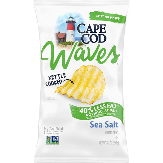 Cape-Cod-Less-Fat-Sea-Salt-Chips,-7.5-Oz-Bag-------1523