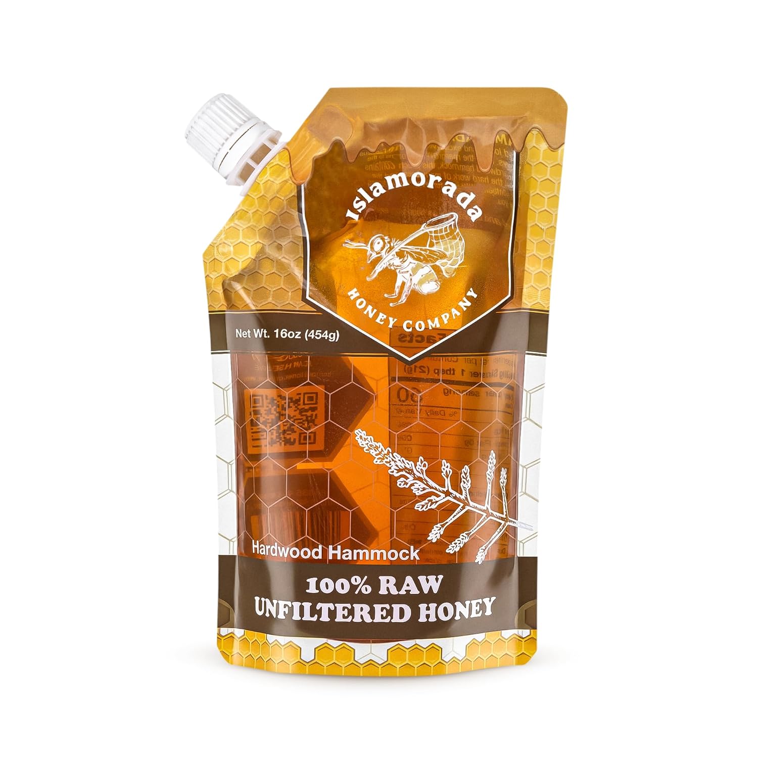 Raw-Honey-Organic-Unfiltered,-16oz-Pouch---Unpasteurized-Hardwood-Hammock-Natural-Raw-by-Company-659