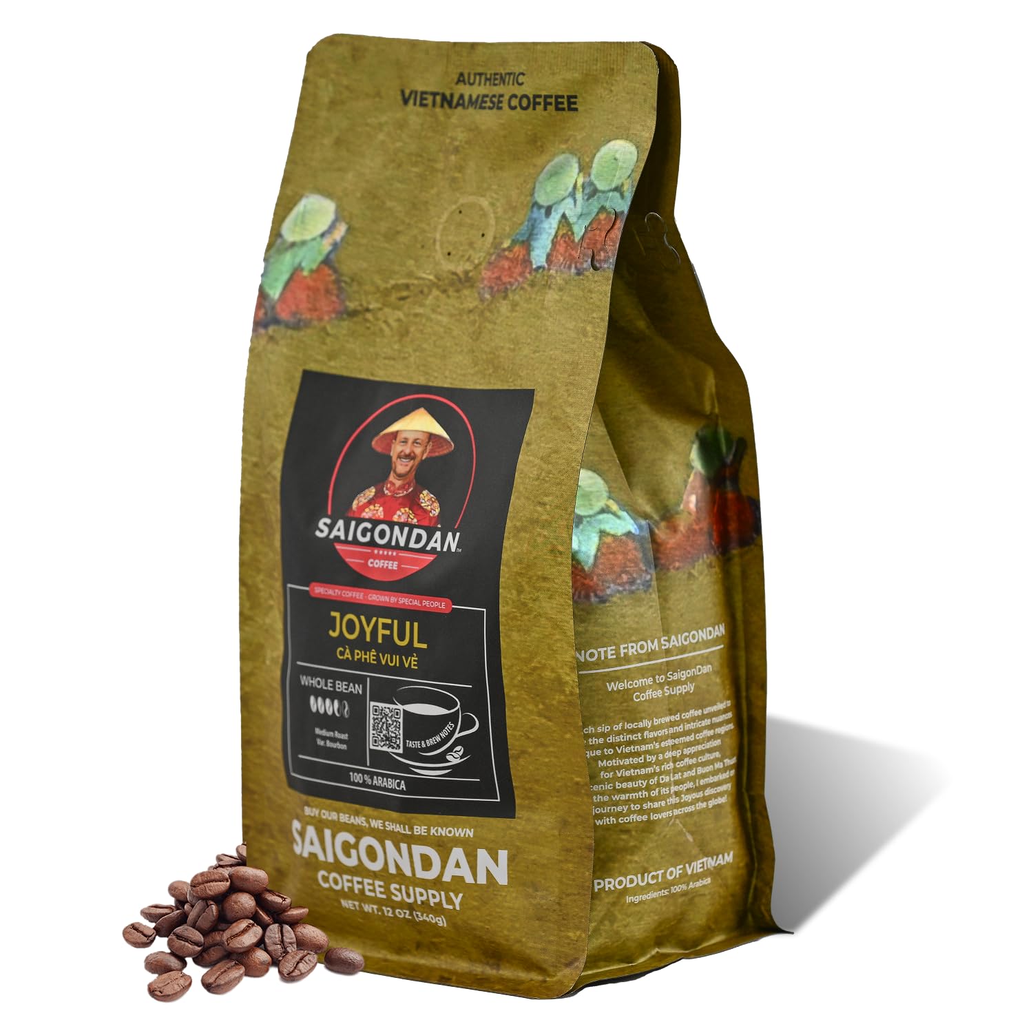 Saigondan-Granos-de-café-vietnamitas---Joyful-|-Tostado-medio-|-de439