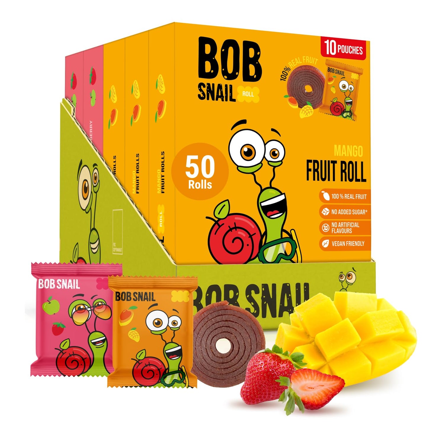 Bob-Snail-Fruit-Rolls---Mango-&-Strawberry---50-Count,--17.5-oz-(500g)-Real-95