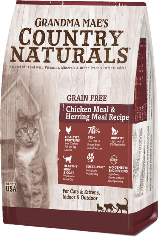 Grandma-Mae’s-Country-Naturals-Dry-Cat-Food,-Grain-Free-Formula,-Chicken-&-Herring,-380