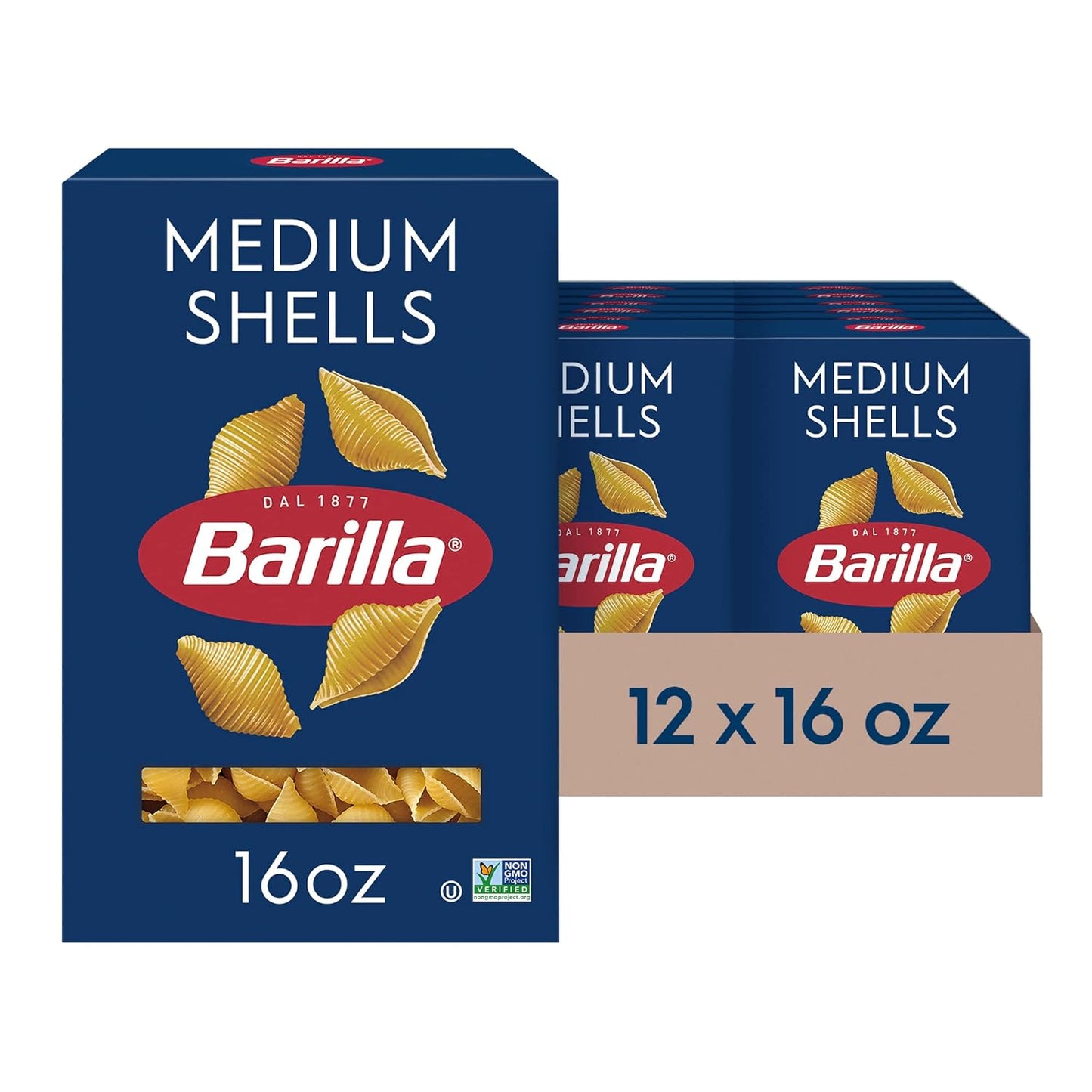 Barilla-Medium-Shells-Pasta,-16-oz.-Box-(Pack-1826