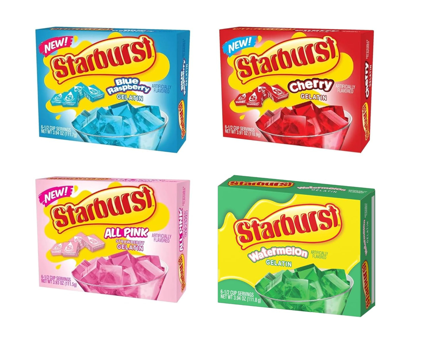 Starburst-Gelatin-variety-pack,-4-flavor-Watermelon,-Blue-Raspberry,-All-pink-Strawberry,-cherry-OZ-1255