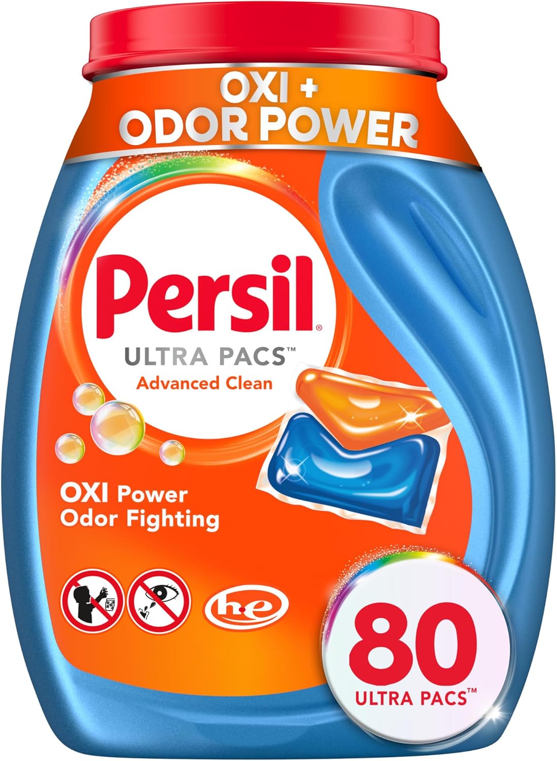 Persil-Ultra-Pacs-Advanced-Clean-Oxi+Odor-Power-Laundry-Detergent,-80-count---1441