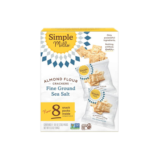Simple-Mills-Almond-Flour-Cracker-Snack-Packs,-Sea-Salt,-1pk,-8ct,--0.8oz-|-8-Snack-1295