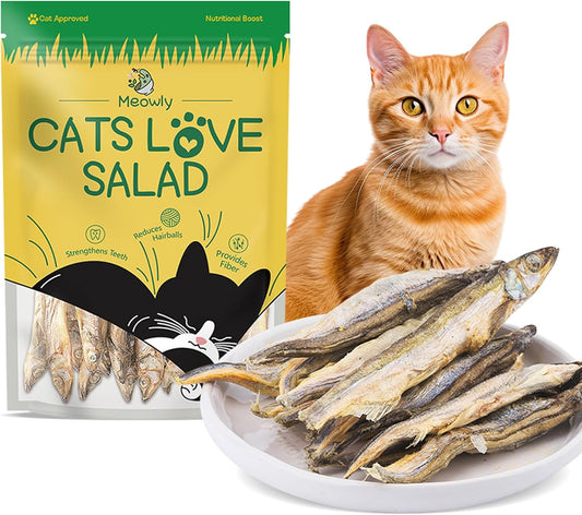 Whole-Capelin-Fish-Treats-for-Cats---Natural-Ingredient,-2