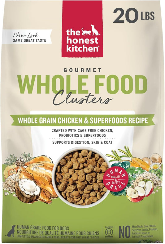 The-Honest-Kitchen-Human-Grade-Dry-Dog-Food,-Whole-Food-Clusters-Whole-Grain-2250