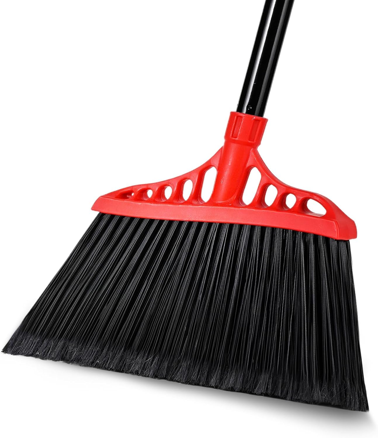 Heavy-Duty-Broom---Black-&-Red,-55"-Long-Handle-4414