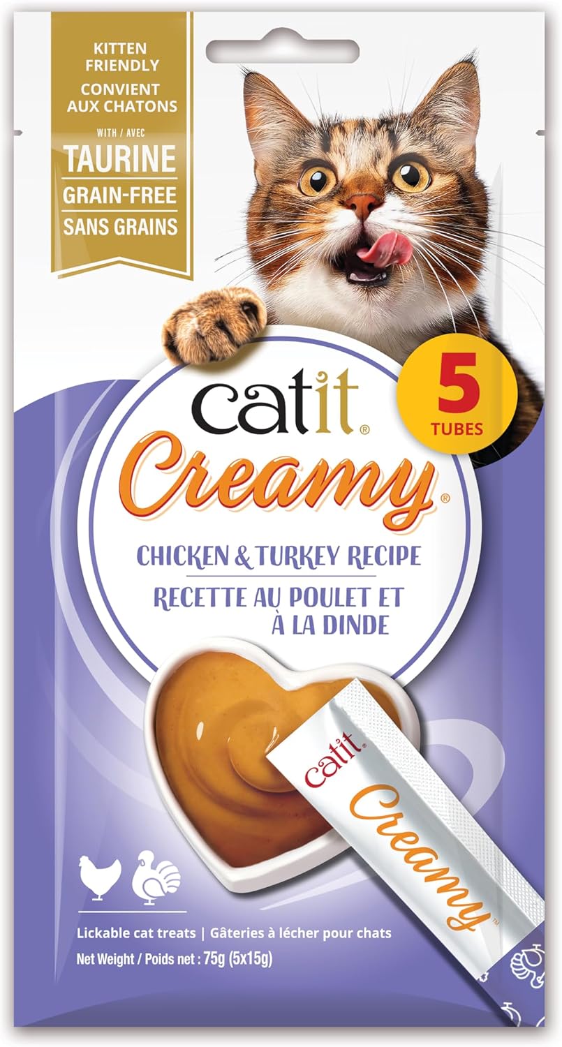 Catit-Creamy-Lickable-Treat,-Chicken-&-Turkey-5pk-------139