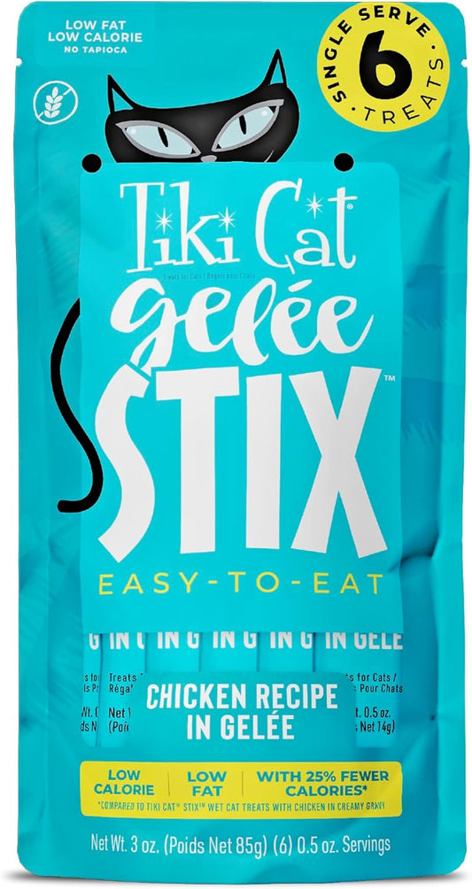 Tiki-Cat-Stix-Gelee-Wet-Cat-Treats,-Chicken,-3-oz.-Pouch-(12-Count)--173