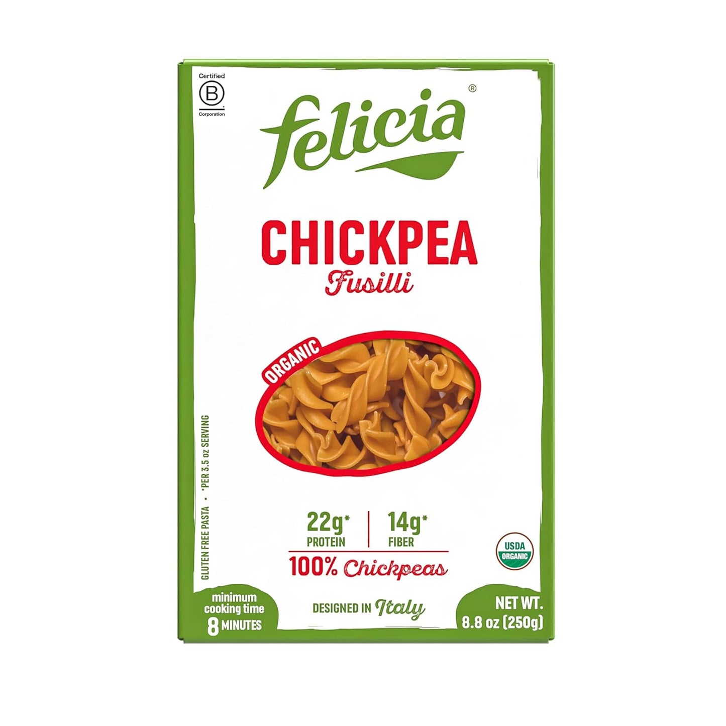 Felicia-Gluten-Free-Pasta,-Chickpea-Fusilli,-22G-Protein-per-Organic-447