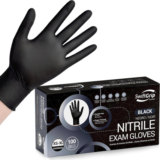 Disposable-Black-Nitrile-Exam-Gloves,-Latex-Free-Gloves-for-Medical,-3307