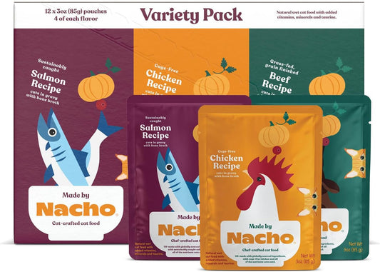 Made-by-Nacho-Wet-Cat-Food-Variety-12-Pack-(3oz-Each),-Cage-Free-Chicken,-1417