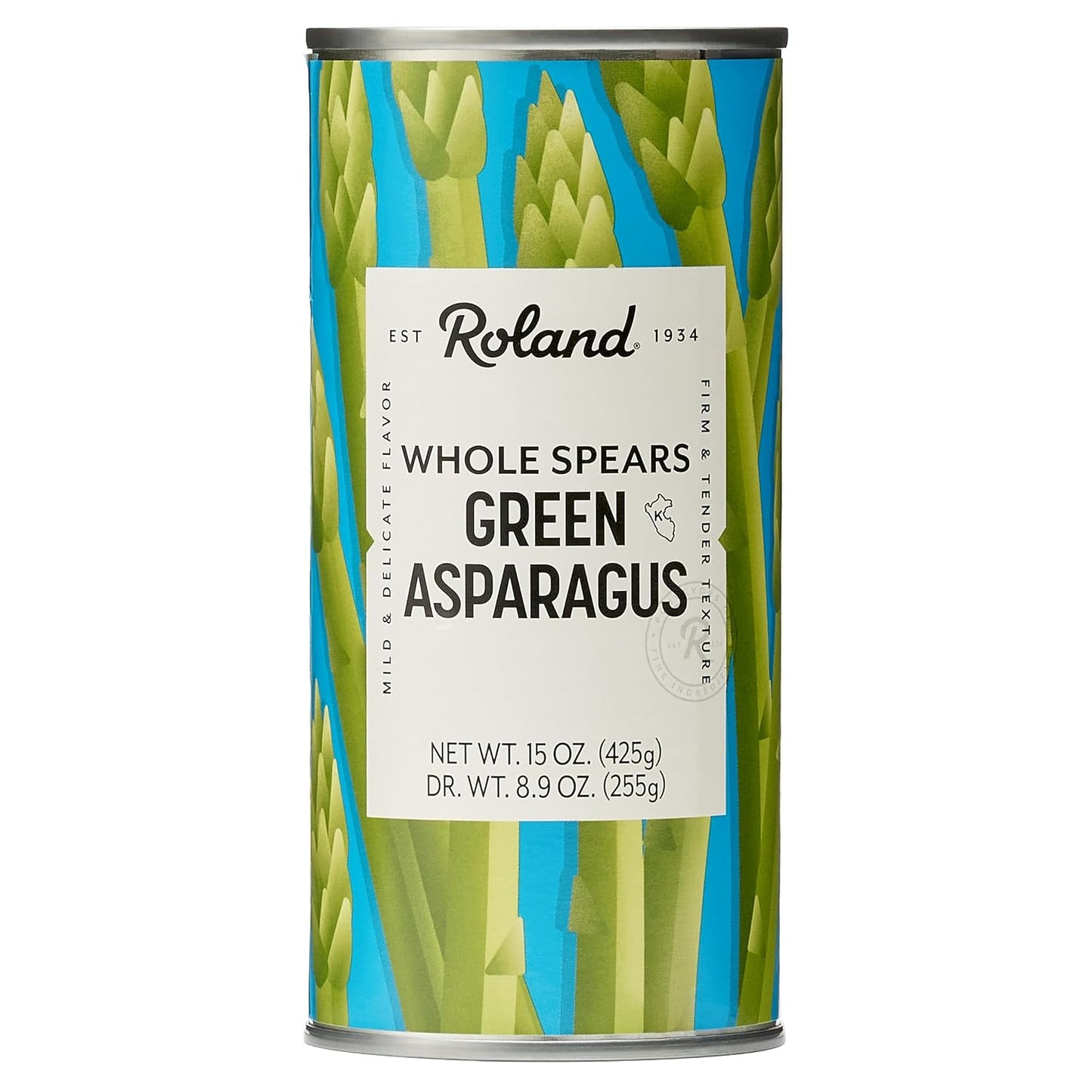 Roland-Foods-Whole-Green-Asparagus-Spears,-Specialty-Imported-Food,-14.1-Ounce-Can,-895
