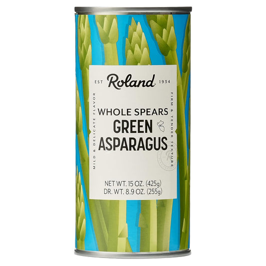 Roland-Foods-Whole-Green-Asparagus-Spears,-Specialty-Imported-Food,-14.1-Ounce-Can,-895