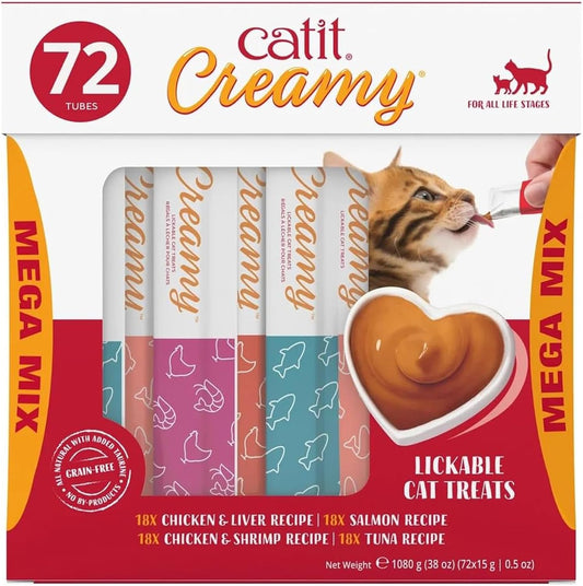 Catit-Creamy-Lickable-Cat-Treat-–-Healthy-Variety-of-Flavors,-72-Pack,-Hand-Feed-or-549