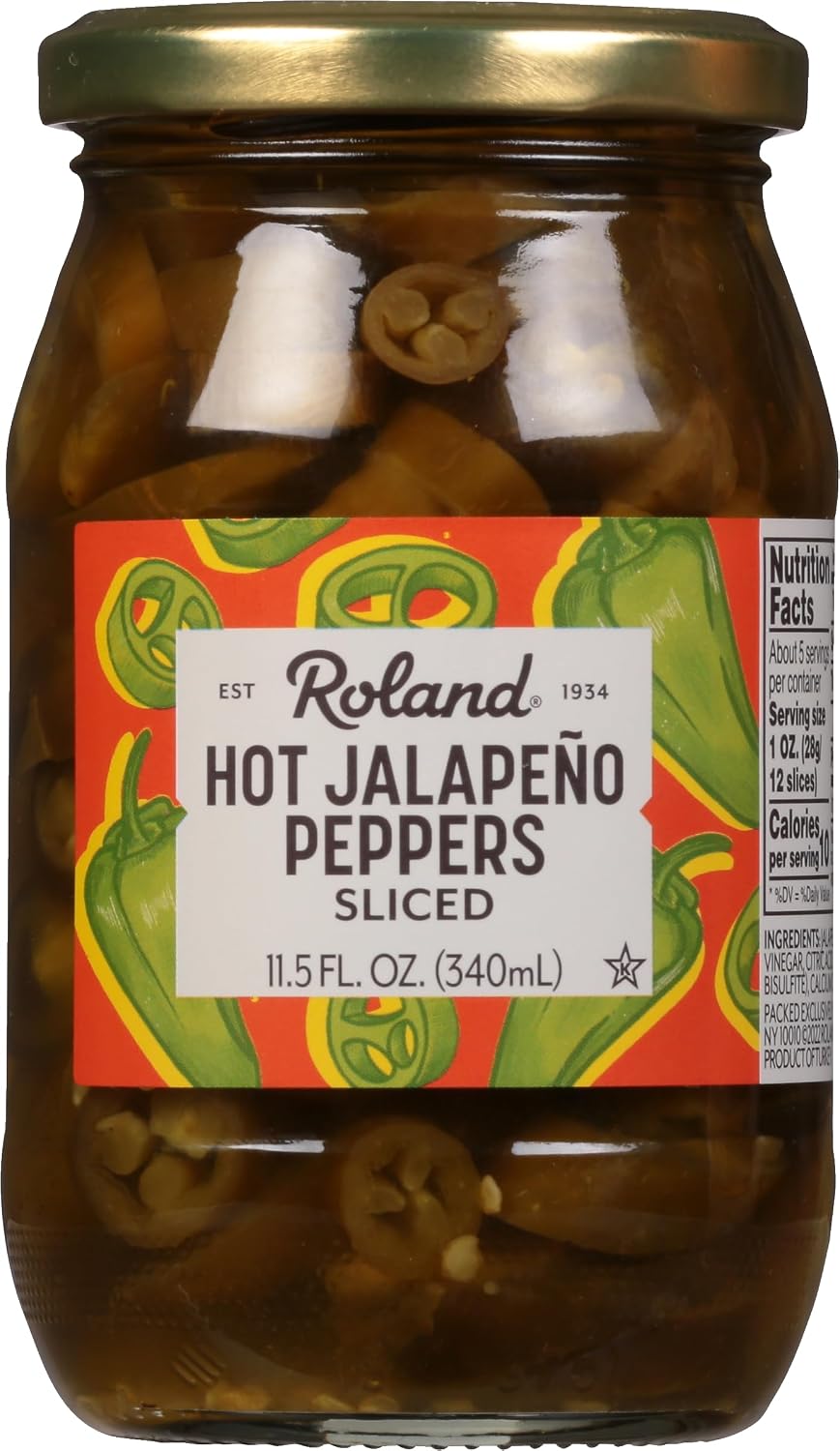 Roland-Foods-Hot-Sliced-Jalapeno-Peppers,-11.5-Ounce,-Pack-of-1---103