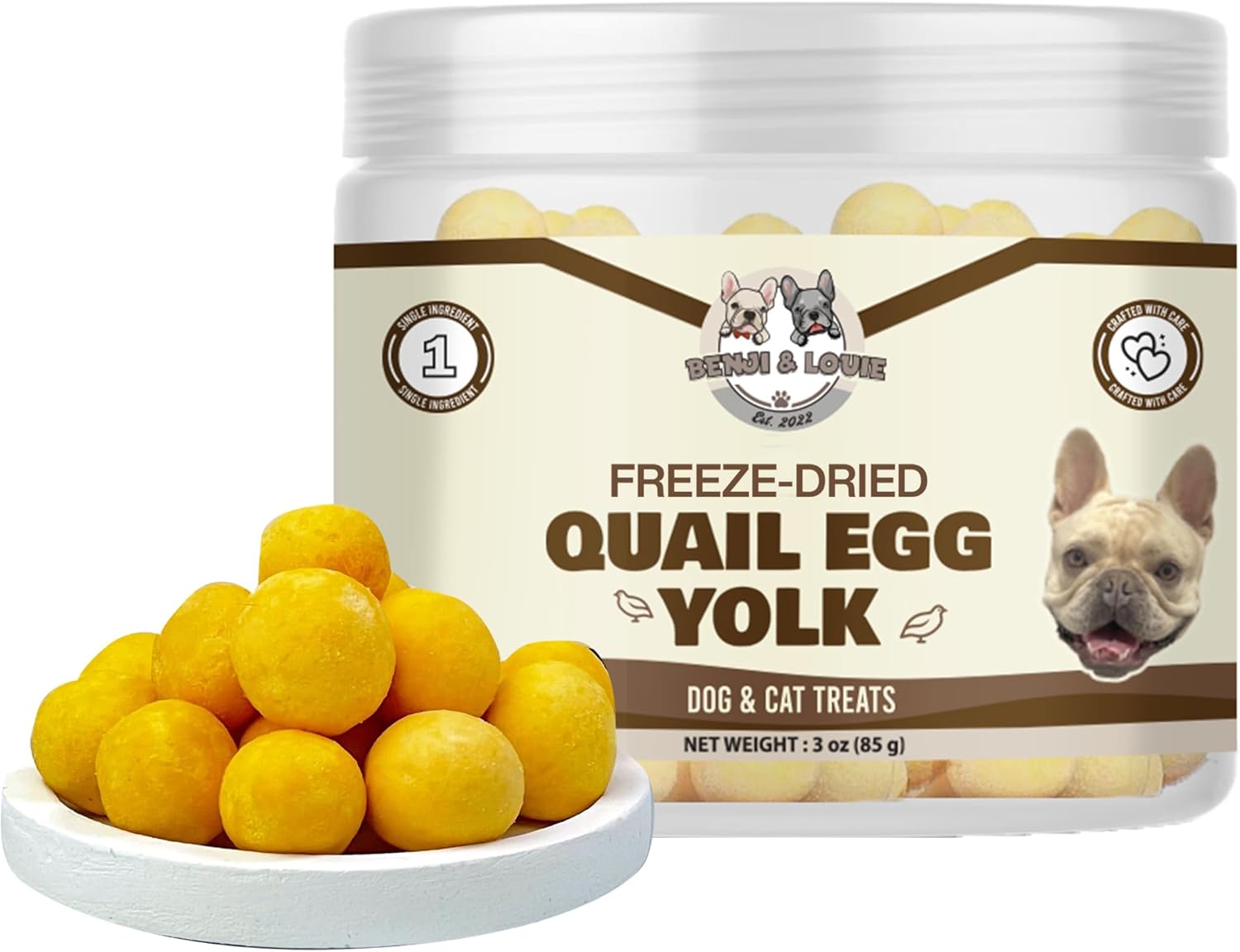 Benji-&-Louie-Freeze-Dried-Quail-Egg-Yolk-for-Dog-and-Cats,-Dogs-806