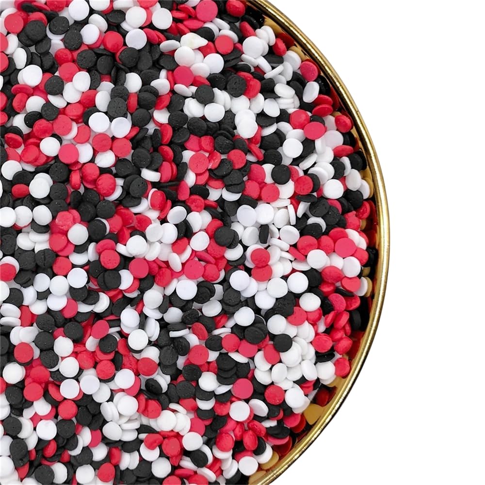 NIPEOR-Rainbow-Sprinkles,Red-Black-Confetti-Sprinkles-3.53oz/100gEdibl-84