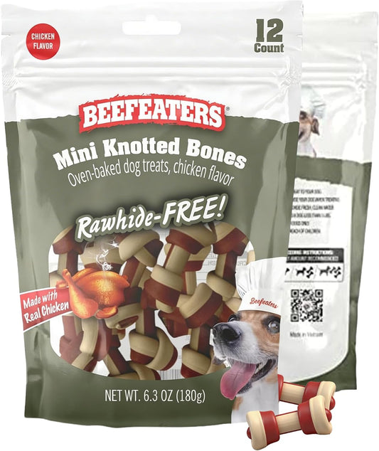 Beefeaters-Mini-Knotted-Bone---Rawhide-Free,-Real-Chicken,-No-Artificial-Flavors,-Cleans-366